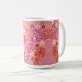Mug café Rose coucher de soleil (Devant droit)
