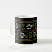 Mug café Rose en argent (Devant gauche)