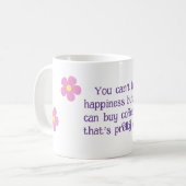 Mug Café, rose, floral (Devant gauche)