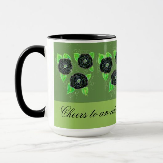 Mug café Rose noir (Gauche)