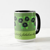 Mug café Rose noir (Devant droit)