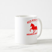 MUG CAFÉ ROUGE DE PONEY (Devant droit)