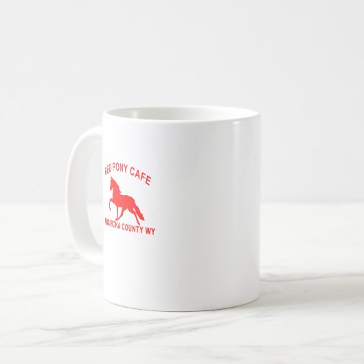 MUG CAFÉ ROUGE DE PONEY (Devant gauche)
