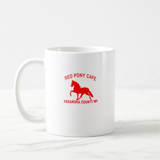 MUG CAFÉ ROUGE DE PONEY (Gauche)