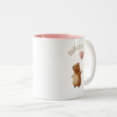 Mug Café Saint-Valentin Capybara Mignon Toujours A (Devant droit)