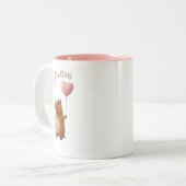 Mug Café Saint-Valentin Capybara Mignon Toujours A (Devant gauche)