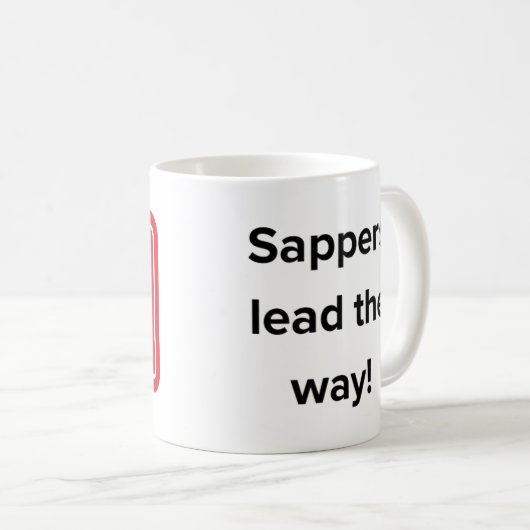Mug café Sapper de l'armée (Devant droit)