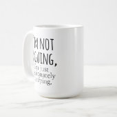 Mug café Sarcastique, cadeau de bureau pour lui ou (Devant gauche)