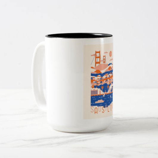 Mug café sausalito (Devant gauche)