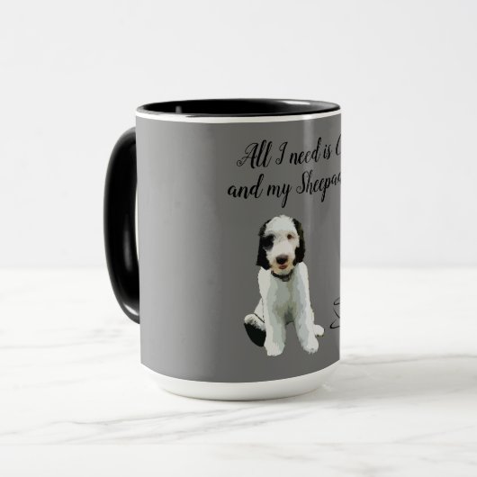 Mug Café Sheepadoodle (Devant gauche)