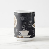 Mug Café Shop Chalkboard Typographie Cappuccino Coeur (Centre)