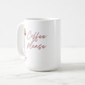 Mug "Café s'il vous plaît" IV Design (Devant gauche)