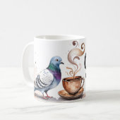 Mug Café Sippin et boug de pigeons d'observation (Devant gauche)