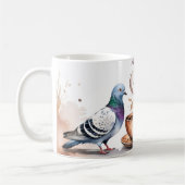 Mug Café Sippin et boug de pigeons d'observation (Gauche)