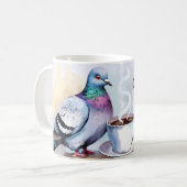 Mug Café Sippin et boug de pigeons d'observation (Devant gauche)