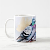 Mug Café Sippin et boug de pigeons d'observation (Gauche)