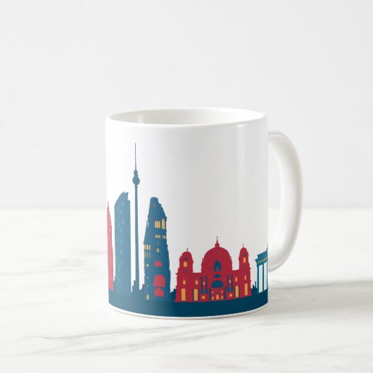 Mug café Skyline de Berlin (Devant droit)