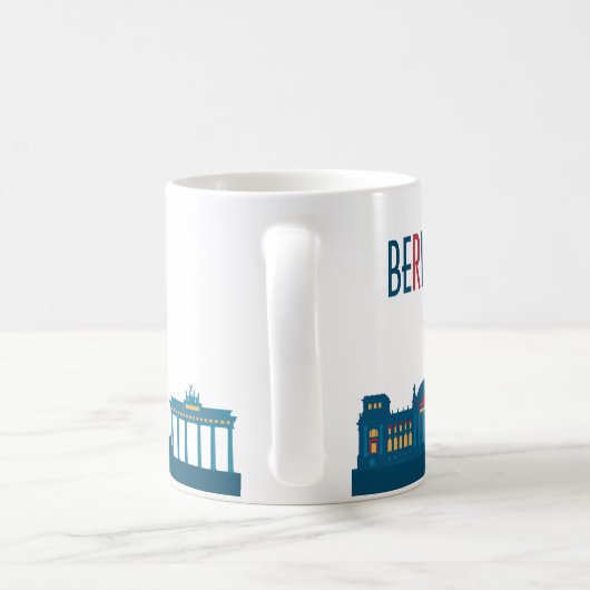 Mug café Skyline de Berlin (Poignée)