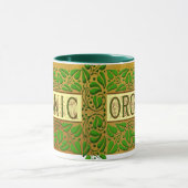 Mug café Slogan vert bio (Centre)