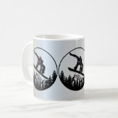 Mug café Snowboard (Devant gauche)