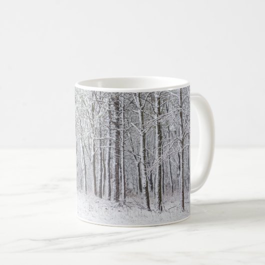 Mug café Snowy Woods (Devant droit)