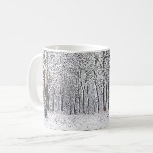 Mug café Snowy Woods (Devant gauche)