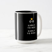 Mug café Sunrise pour le cycliste (Devant droit)