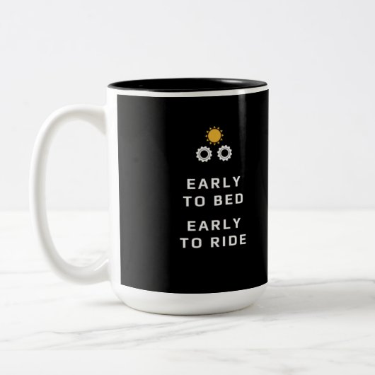 Mug café Sunrise pour le cycliste (Gauche)