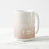 Mug café Super à dégradé personnalisé (Devant droit)