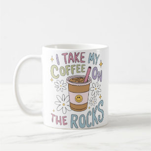 Mug Café sur les rochers