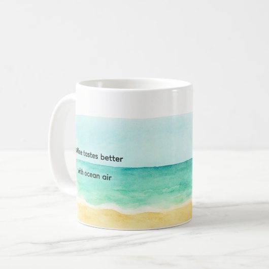 Mug Café surf Sable Palm Tree (Devant gauche)