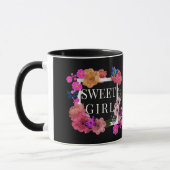 Mug café Sweet Girl tendance (Gauche)