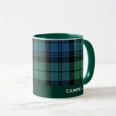 Mug Café Tartan Clan Campbell personnalisé (Devant droit)