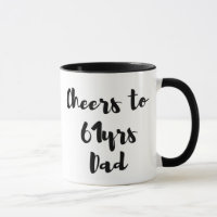 Café-tasse 60e anniversaire, numéro 60, hommes