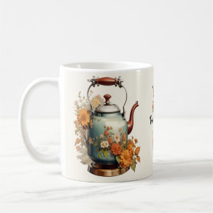 Mug Café Tea Time Joli Fleurs Floral Design mignon