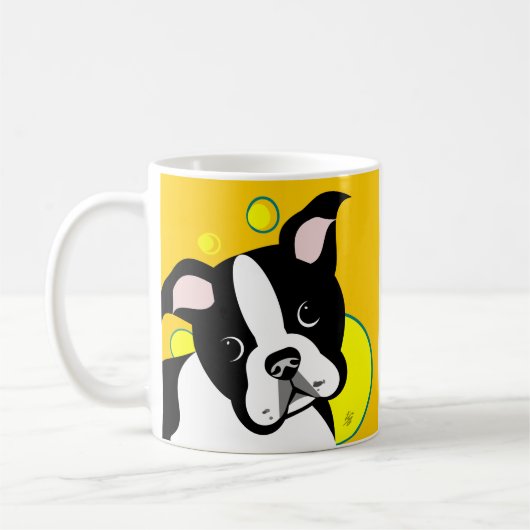 Mug café Terrier de Boston (Gauche)