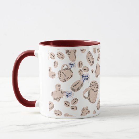 Mug Café, thé "merci" (Gauche)