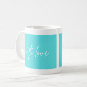 Mug Café Thé Personnalisable avec amour (Devant gauche)