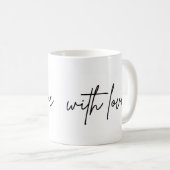 Mug Café Thé Personnalisable avec amour (Devant droit)