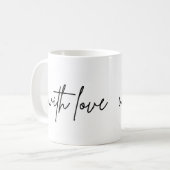 Mug Café Thé Personnalisable avec amour (Devant gauche)
