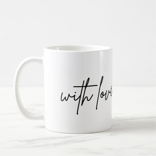 Mug Café Thé Personnalisable avec amour (Gauche)