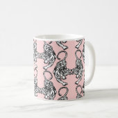 Mug café tigre blanc (Devant droit)