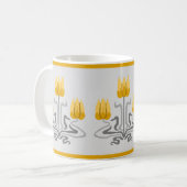 Mug café Trio Art Nouveau Jaune Tulip (Devant gauche)