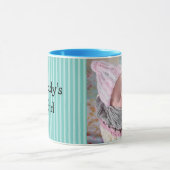 Mug café Turquoise pour la fille de papa (Centre)