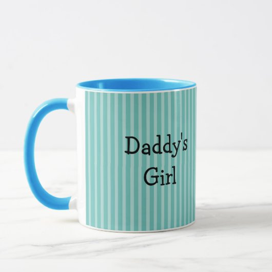 Mug café Turquoise pour la fille de papa (Gauche)