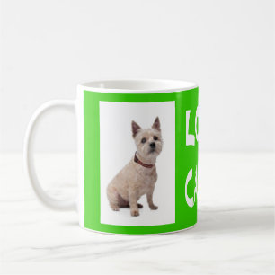 Mug Café Vert Chien Puppy Terrier Cairn Amour