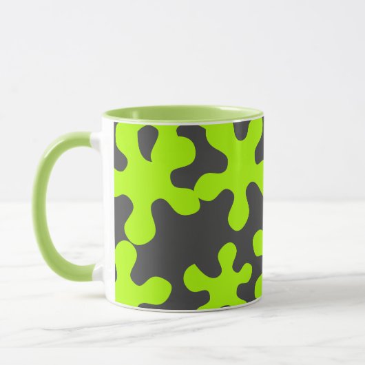 Mug café vert chou gris gris (Gauche)