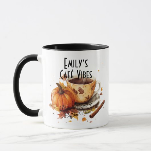 Mug Café Vibes Fall - Citrouille Spice & Coffee Love (Gauche)