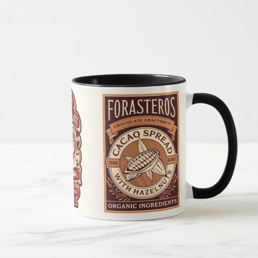 Mug Café vintage Shadbkosha et cacao Brown (Droite)