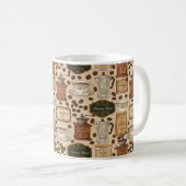 Mug Café vintage style motif rétro (Devant droit)